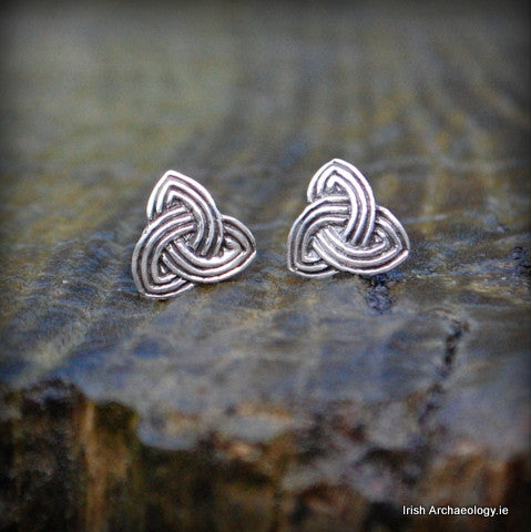 Silver Trinity Knot Earrings