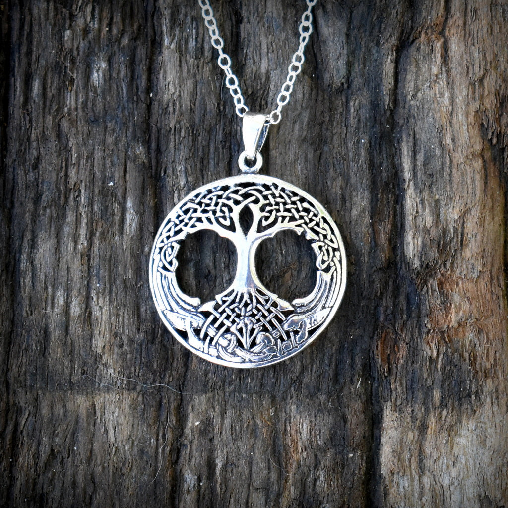 Silver Celtic Tree of Life Necklace