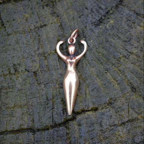 Silver goddess deals pendant