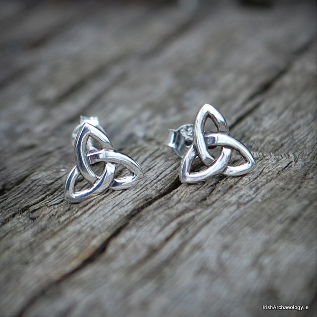 Silver Trinity Knot Earrings 2