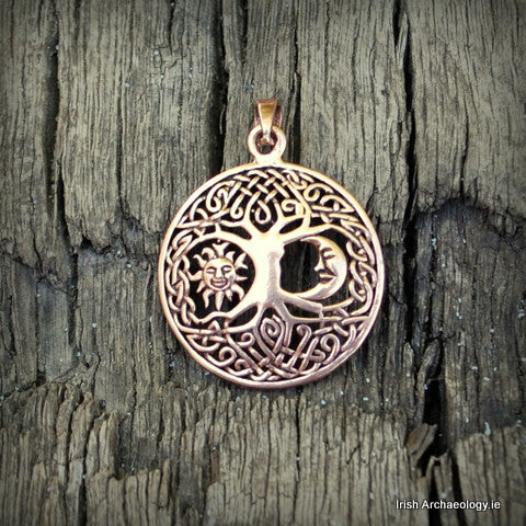Bronze Tree of Life, Sun and Moon